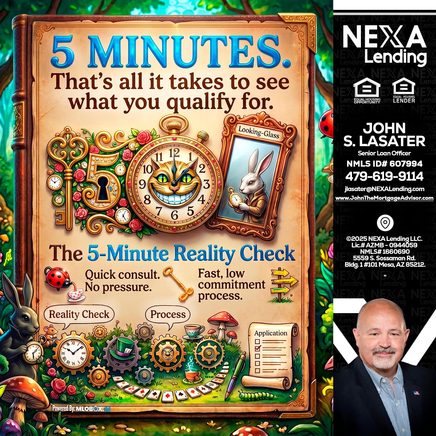 Reality Check! - John Lasater -Senior Loan Officer