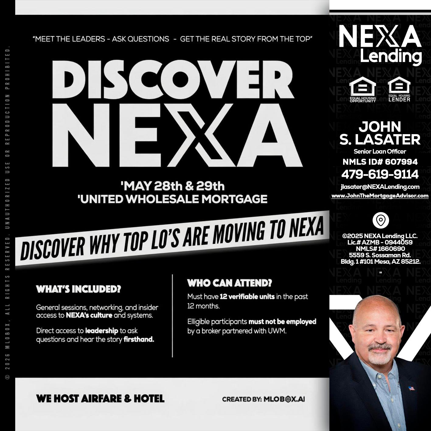 DISCOVER NEXA - John Lasater -Senior Loan Officer