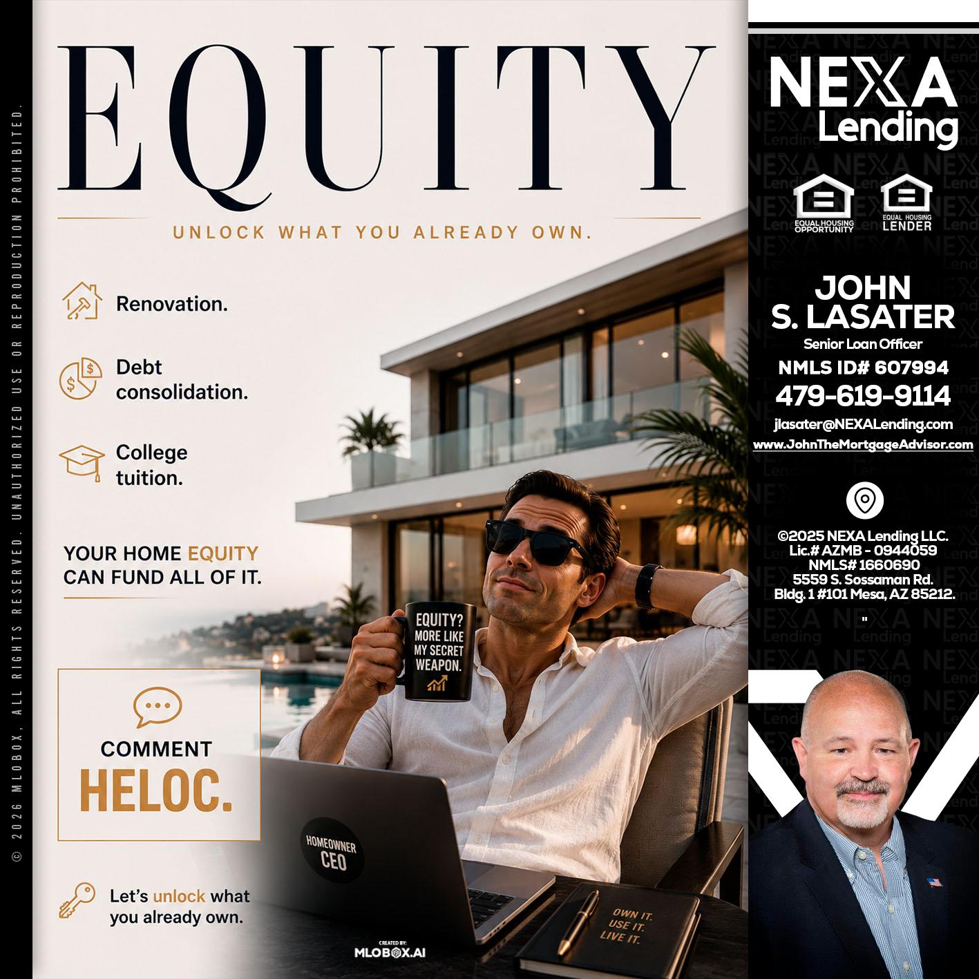 EQUITY - John Lasater -Senior Loan Officer