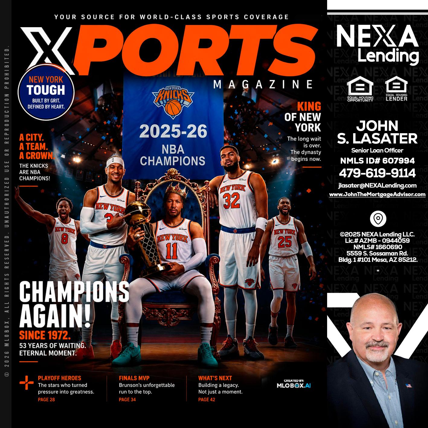XPORTS MAGAZINE - John Lasater -Senior Loan Officer