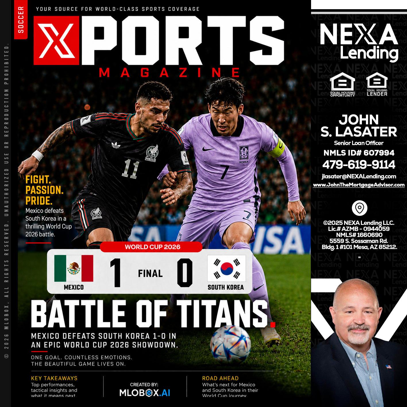 XPORTS MAGAZINE - John Lasater -Senior Loan Officer