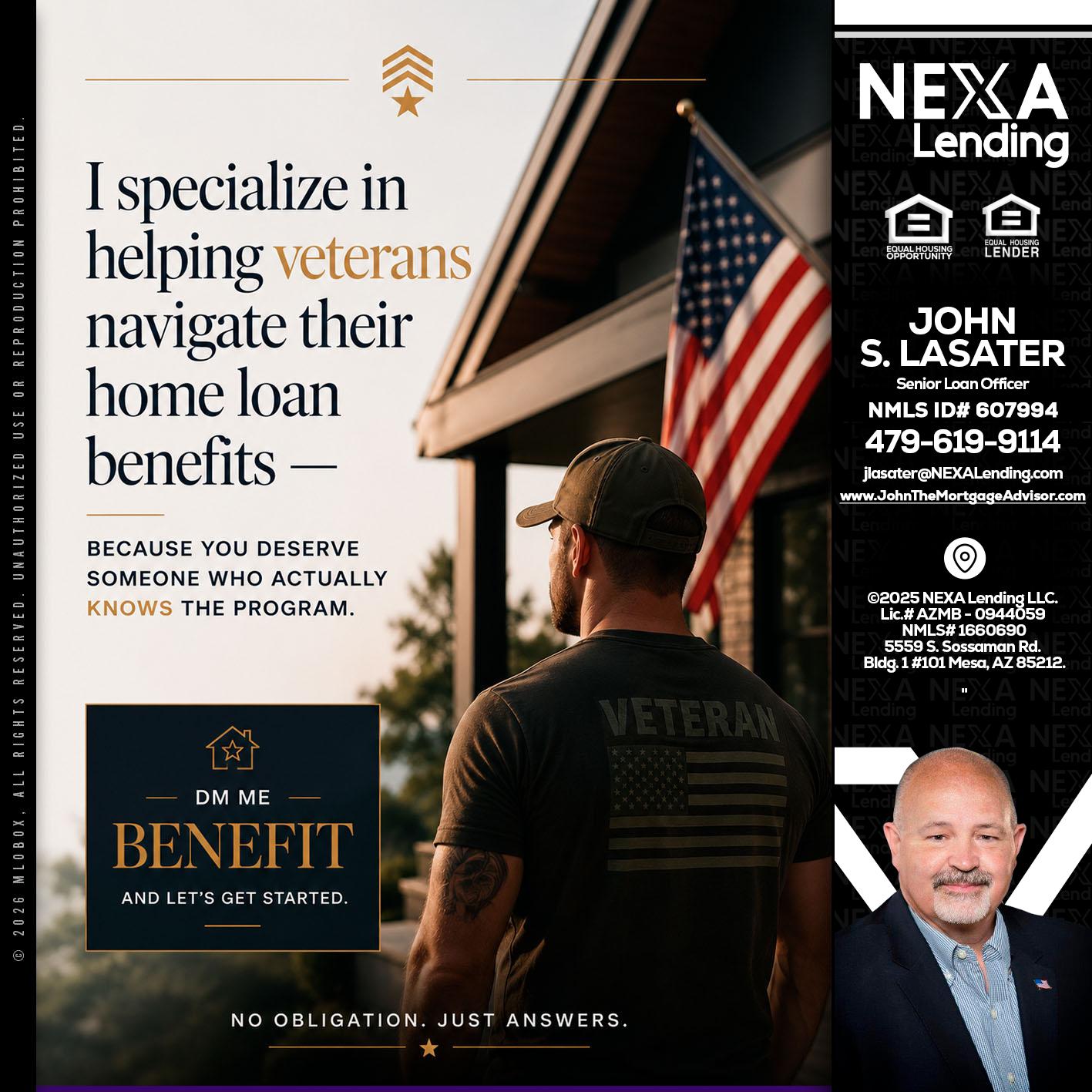 I SPECIALIZE - John Lasater -Senior Loan Officer