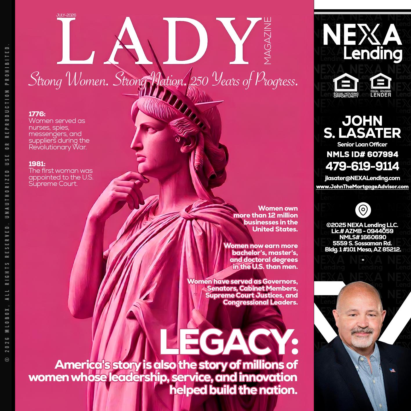 LADY LIBERTY! - John Lasater -Senior Loan Officer