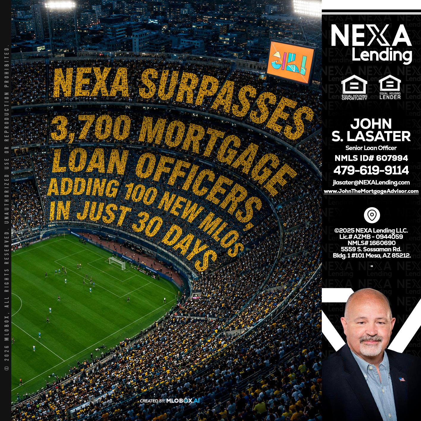 NEXA SURPASSES - John Lasater -Senior Loan Officer