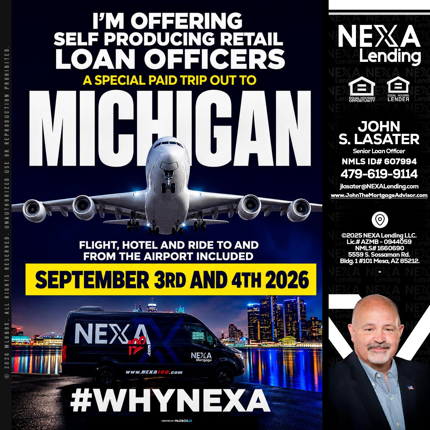MICHIGAN - John Lasater -Senior Loan Officer