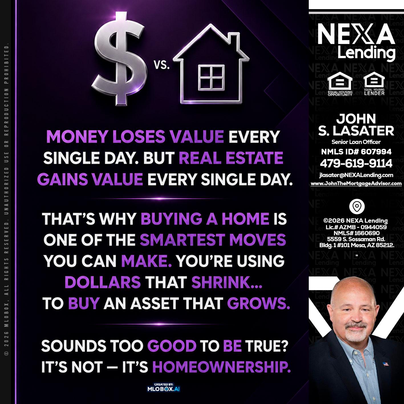 MONEY LOSES - John Lasater -Senior Loan Officer