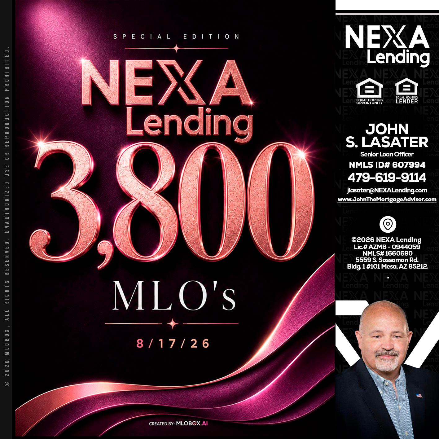 3800 MLOs - John Lasater -Senior Loan Officer
