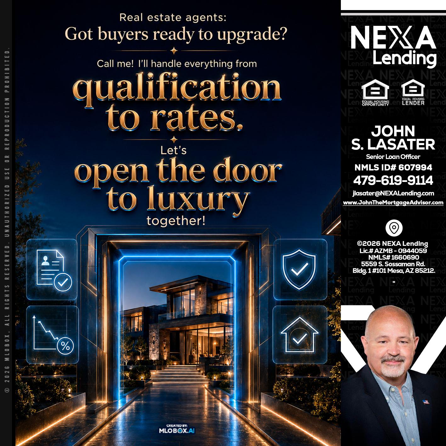 QUALIFICATION TO RATES - John Lasater -Senior Loan Officer