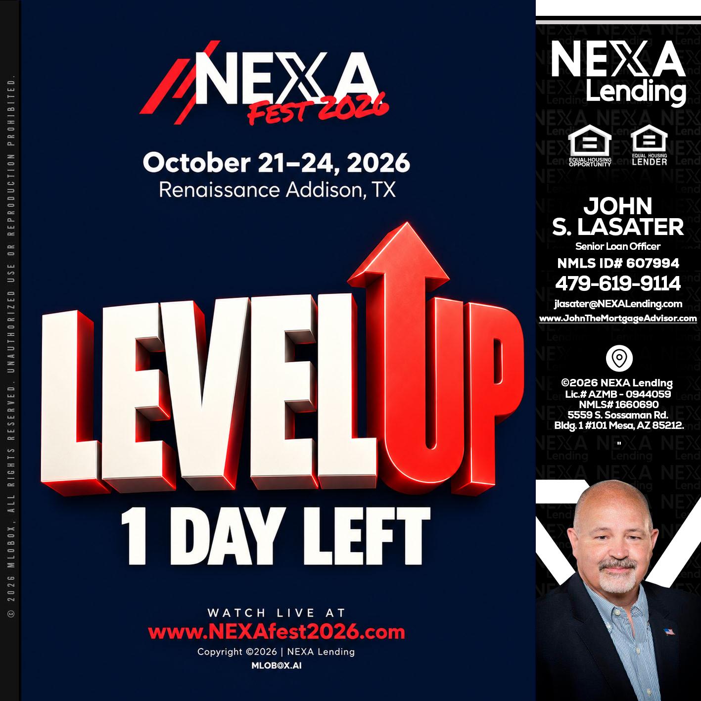 LEVEL UP - John Lasater -Senior Loan Officer